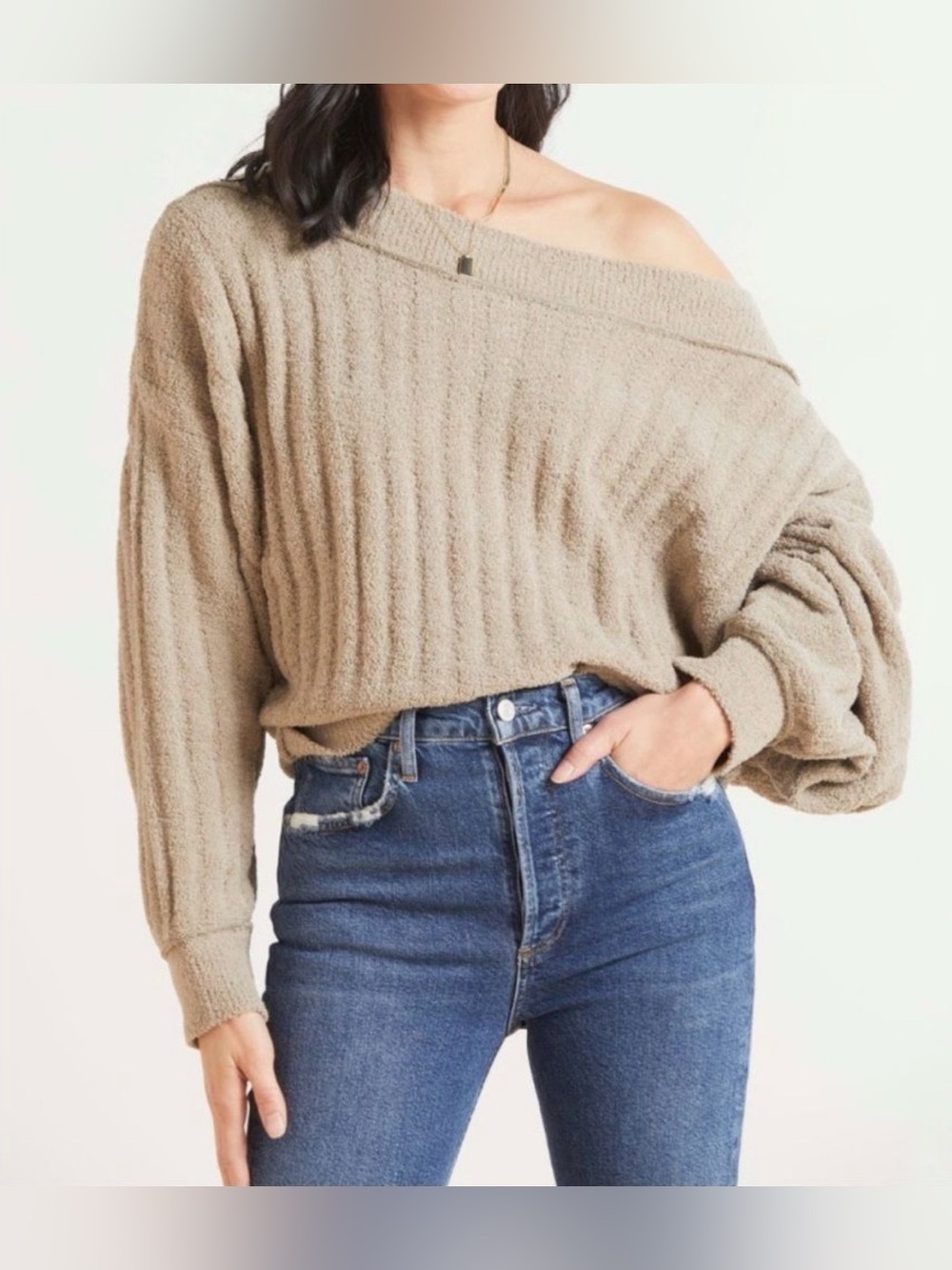 Free People Cabin Fever Pullover Sweater Atmosphere Combo Size XS